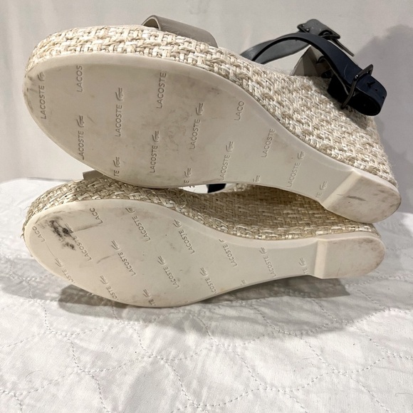 Lacoste kellam heeled sandals off white - Picture 6 of 6